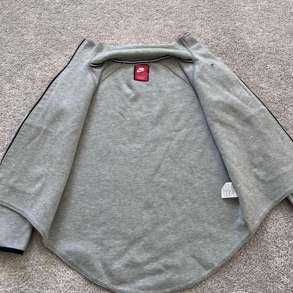 Nike Tech Fleece Track Jacket Moto Cape Womens Medium Gray Full Zip - Picture 7 of 16